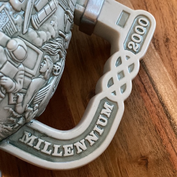 Vintage MILLENNIUM embossed stein mug - Picture 3 of 16
